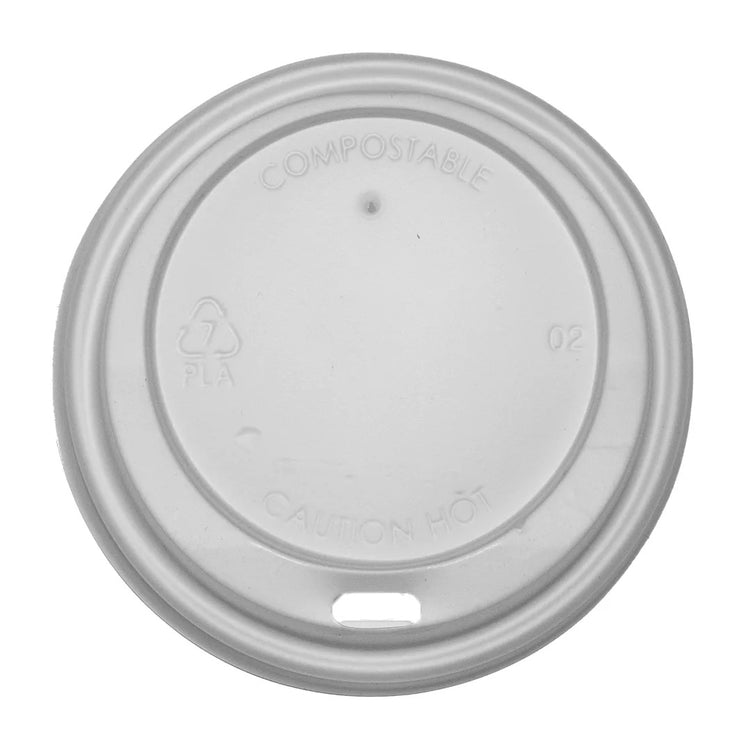 80mm White Biodegradable Lid x1000