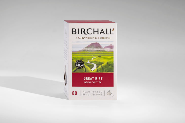 BIRCHALL Great Rift Breakfast Blend - Box of 80 Prism Tea Bags