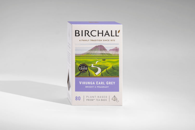 BIRCHALL Virunga Earl Grey - Box of 80 Prism Tea Bags
