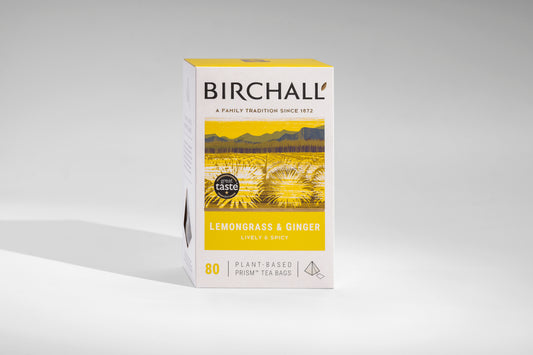 BIRCHALL Lemongrass and Ginger - Box of 80 Prism Tea Bags