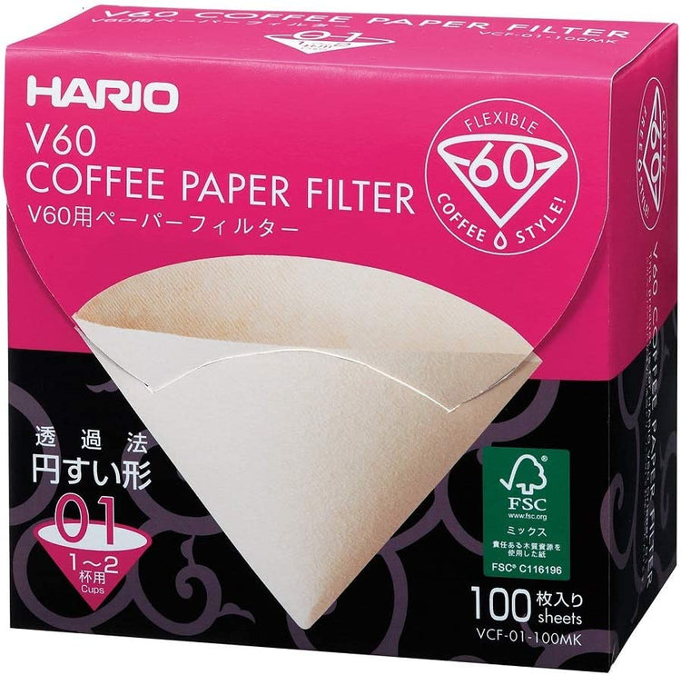 V60 02 Filters, Pack of 100
